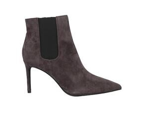 Jeffrey Campbell Nixie Ankle Boots 5.5 NWOT Lead Gray Heel Booties Suede Capsule